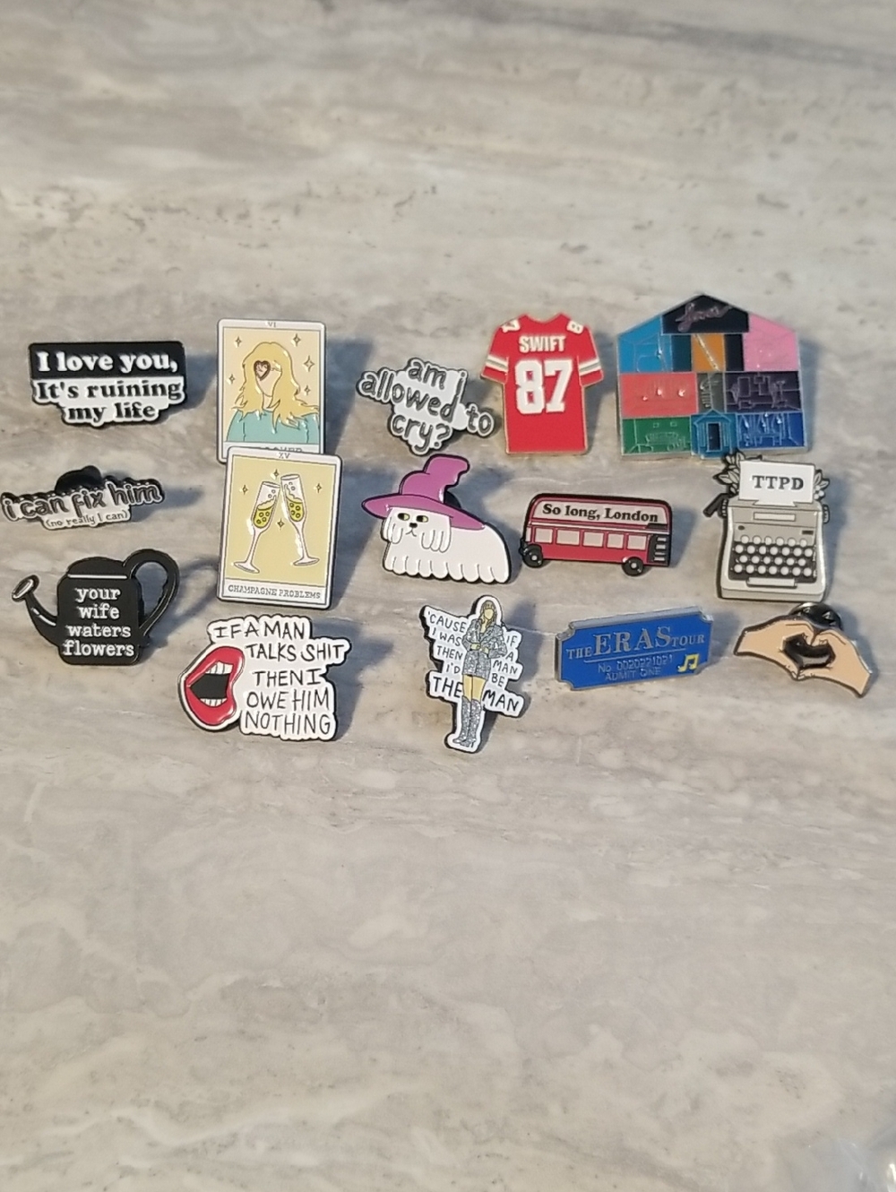 Taylor Swift Inspired Enamel Pin Lot